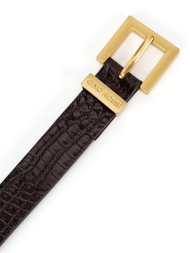 Gino Rossi Cinturón para mujer Gino Rossi BLYL24004-3 CR Marrón