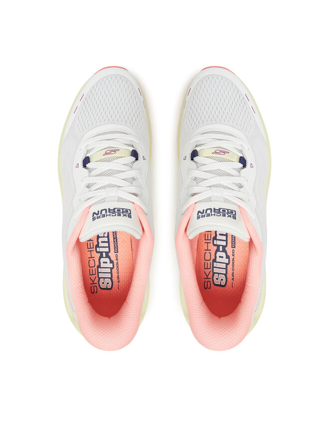 Skechers Sneakersy Skechers Max Cushioning Glide-Step-Caledonia 129400/WPK Biały