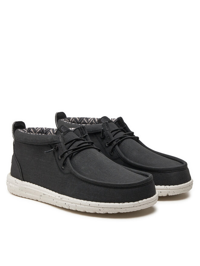 Hey Dude Mocassini Hey Dude Wally Mid Canvas 40701-066 Nero