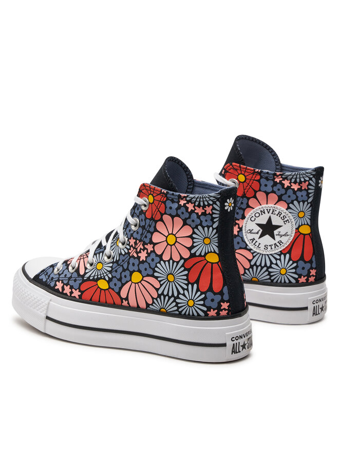 Converse Sneakers aus Stoff Converse Chuck Taylor All Star Lift Platform Floral A08112C Bunt