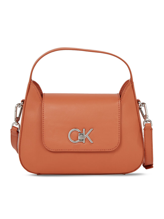 Calvin Klein Handtasche Calvin Klein Re-Lock Crossbody W/Flap Sm K60K610770 Braun
