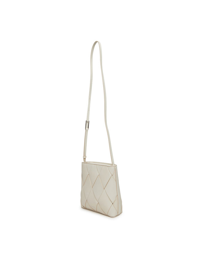 Calvin Klein Handtasche Calvin Klein Ck Woven Square Crossbody K60K612991 Weiß