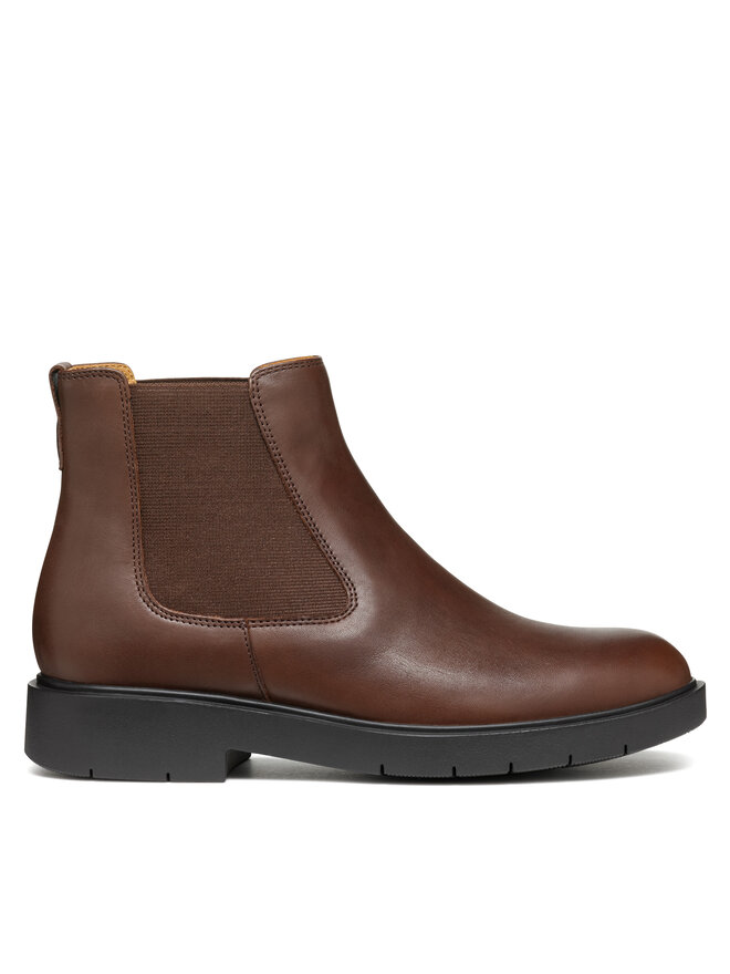 Geox Kotníková obuv s elastickým prvkem Geox D Spherica Ec1 D16QRC 00043 C6006 Hnědá