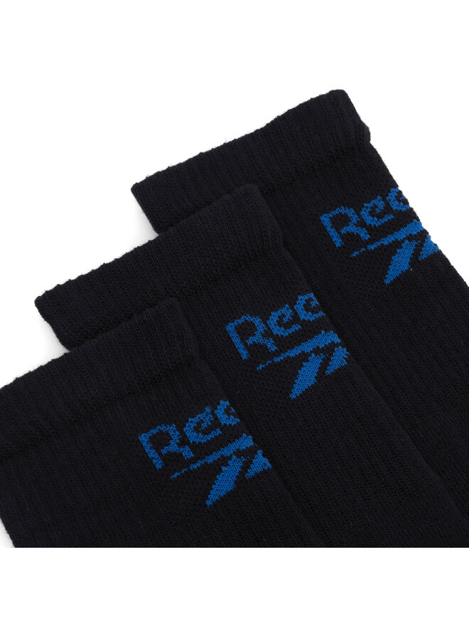 Reebok Set de 3 perechi de șosete medii unisex Reebok R0258-SS24 (3-pack) Negru