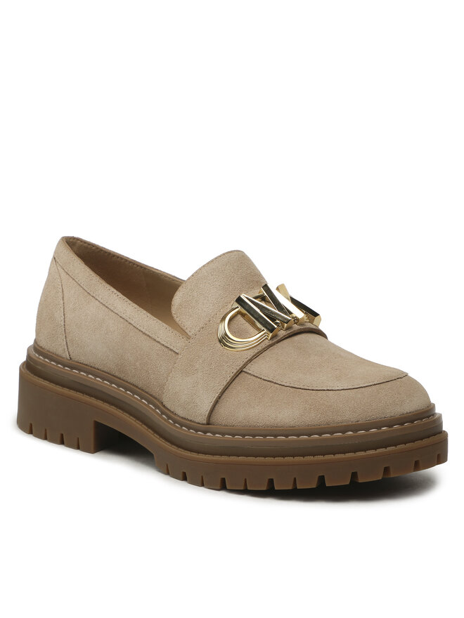 MICHAEL Michael Kors Loafersy MICHAEL Michael Kors Parker Lug Loafer 40F3PKFP1S Beżowy