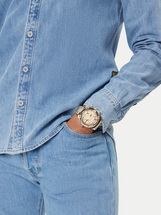 Diesel Uhr Diesel Mr. Daddy Slim DZ7490 Goldfarben