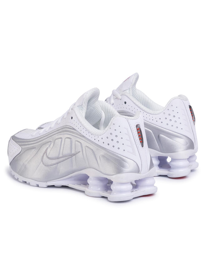 靴 Nike Shox R4 White/llic Silver26.5cm Снікерcи Nike Shox R4 AR3565 101 Білий | evzuttya.com.ua