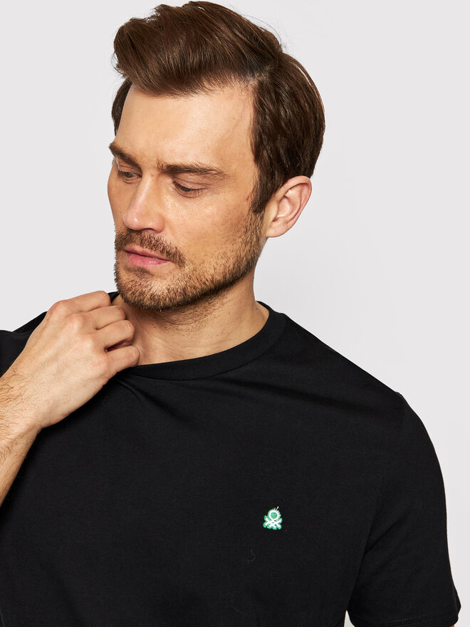 United Colors Of Benetton United Colors Of Benetton Футболка 3MI5J1AF7 Чорний Regular Fit