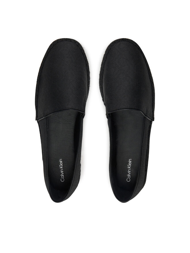 Calvin Klein Espadrilles Calvin Klein Flat Espadrille - Jacq HW0HW02467 Schwarz