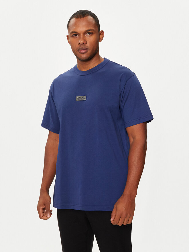 Versace Jeans Couture Versace Jeans Couture T-Shirt 77GAHT08 Σκούρο μπλε Regular Fit