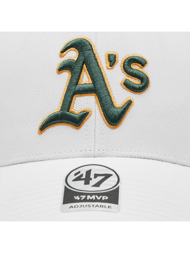 47 Brand Gorra con visera 47 Brand Mlb Oakland Athletics '47 Mvp B-MVP18WBV-WHA Blanco