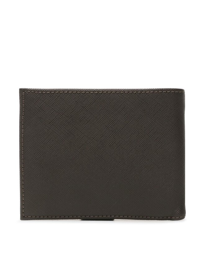Guess Cartera grande para hombre Guess Certosa Saffiano Smart II Slg SMECS2 LEA20 Gris