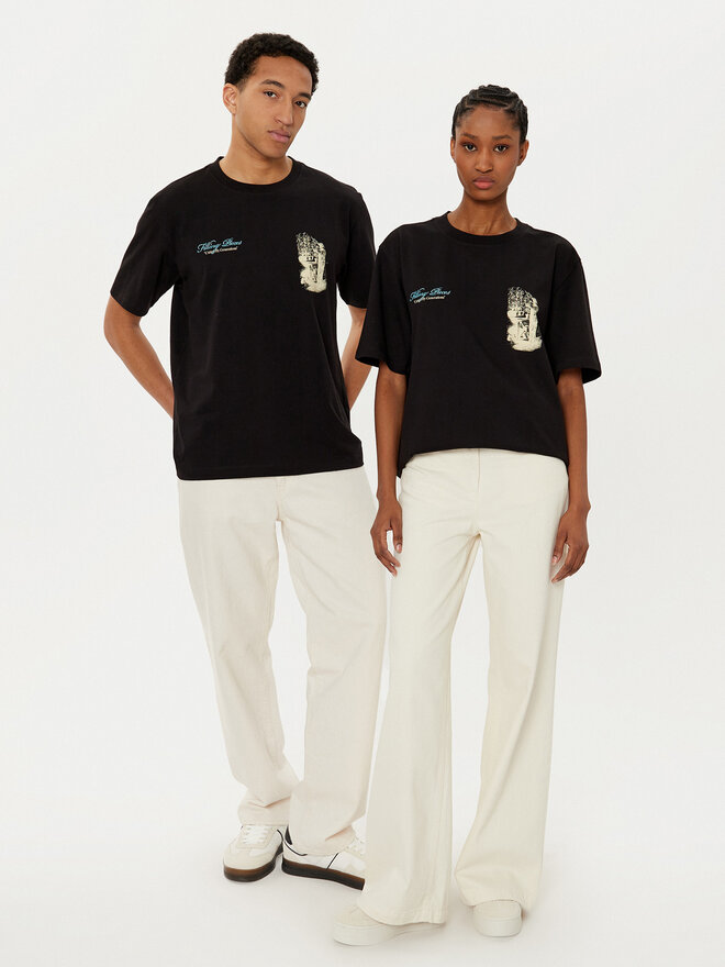Filling Pieces Filling Pieces Camiseta Unisex Gardener 7449985 Negro Regular Fit