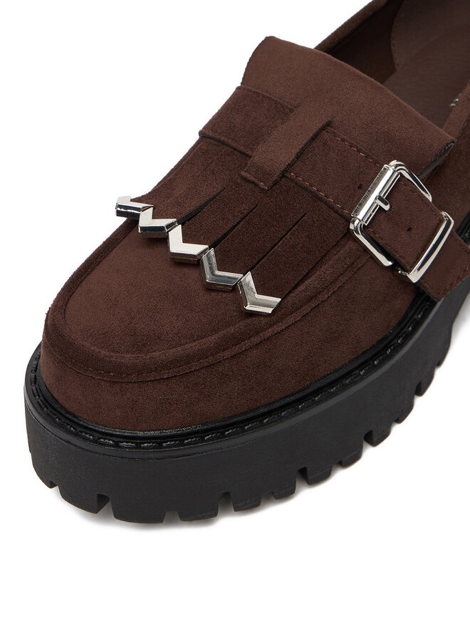 DeeZee Loafersy DeeZee CEO-HY6688001-1 Brązowy