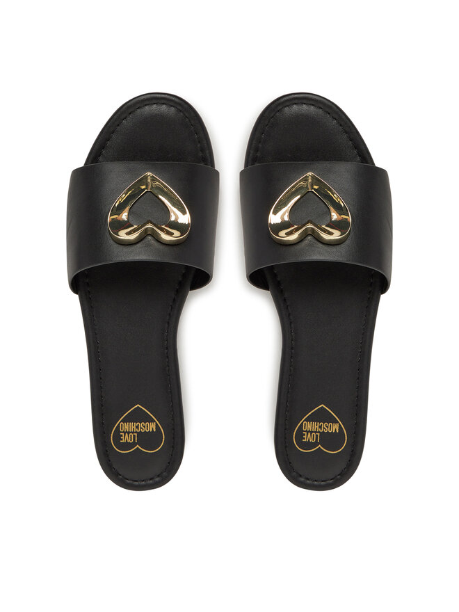 LOVE MOSCHINO Klapki LOVE MOSCHINO JA28161G0MIA0000 Czarny