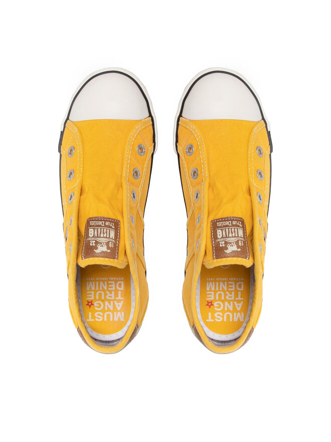 Mustang Sneakers aus Stoff Mustang 1099-401-6 Gelb