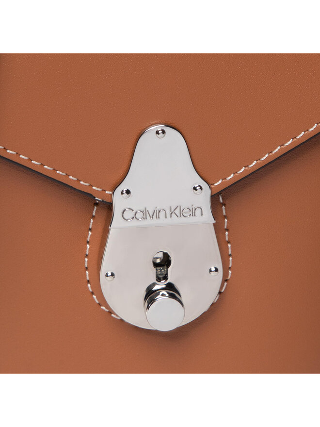 Calvin Klein Handtasche Calvin Klein Lock Bucket Micro K60K606331 Braun