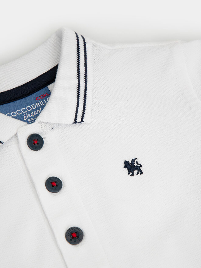 Coccodrillo Coccodrillo Poloshirt ZC3143501EBB Weiß Regular Fit