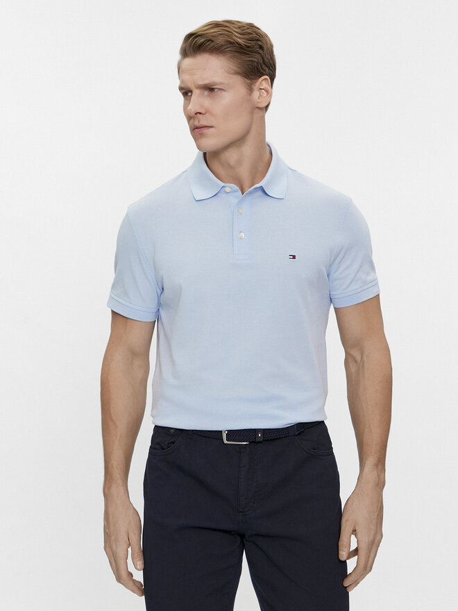 Tommy Hilfiger Tommy Hilfiger Pólóing 1985 MW0MW17771 Kék Slim Fit
