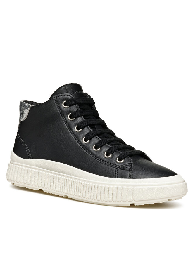 Geox Sneakersy Geox J Laquinny Girl J46M3F 000BC C0039 M Čierna