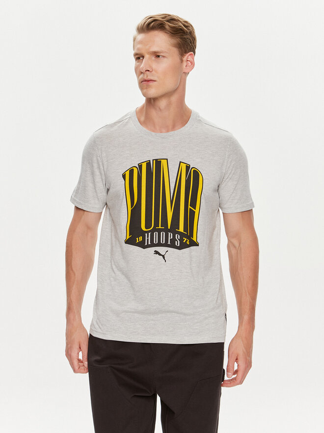 Puma Puma Marškinėliai TSA 624819 Pilka Regular Fit