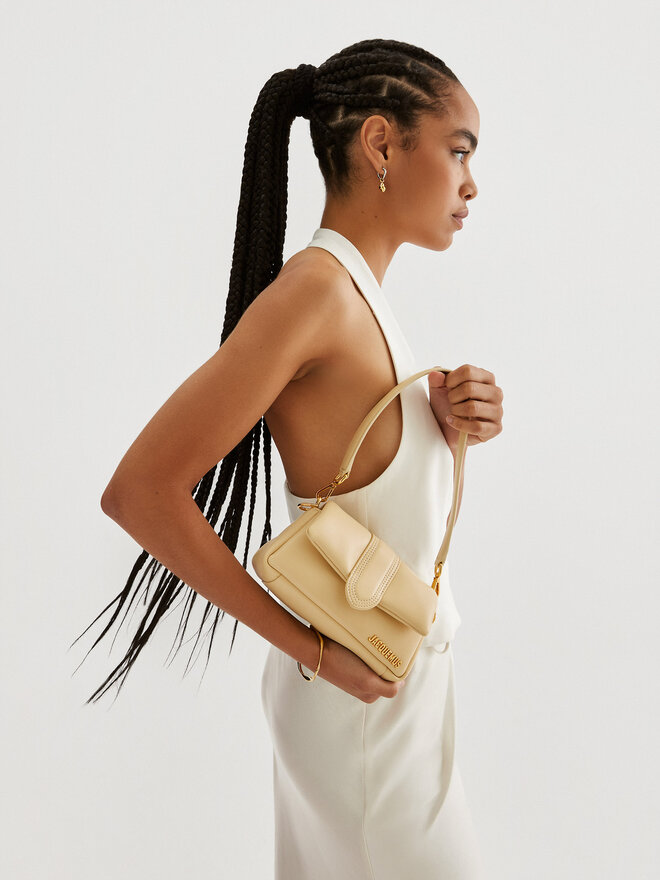 JACQUEMUS Torebka JACQUEMUS Le Petit Bambimou 233BA335-3073 Écru