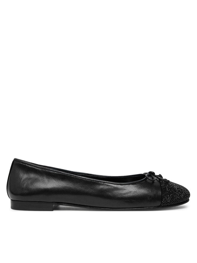 Tory Burch Baleriny Tory Burch Cap-Toe Pave Ballet 166214 Czarny