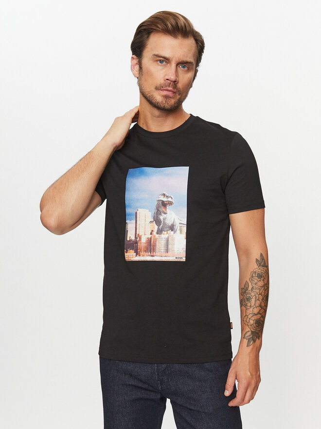 BOSS Boss T-Shirt Tefragile 50503535 Schwarz Regular Fit