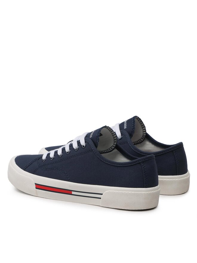 Tommy Jeans Πάνινα παπούτσια Tommy Jeans Low Cut Wmns Canvas EN0EN02085 Σκούρο μπλε