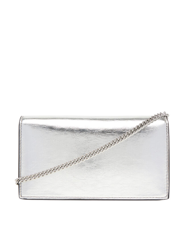 Calvin Klein Torbica Calvin Klein Ck Metallic Wallet On Chain LV04F3320G Srebrna