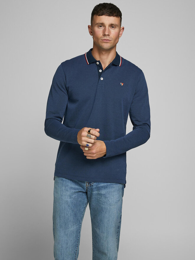 Jack&Jones Jack&Jones Pólóing 12174038 Sötétkék Regular Fit