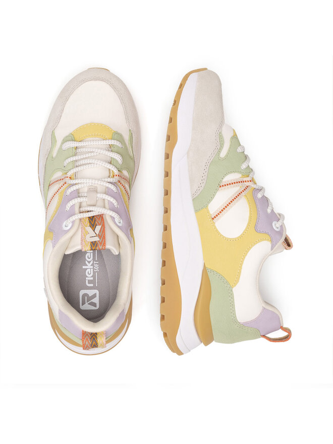 Rieker Revolution Lifestyle Sneakersy Rieker Revolution Lifestyle W2501-81 Beżowy