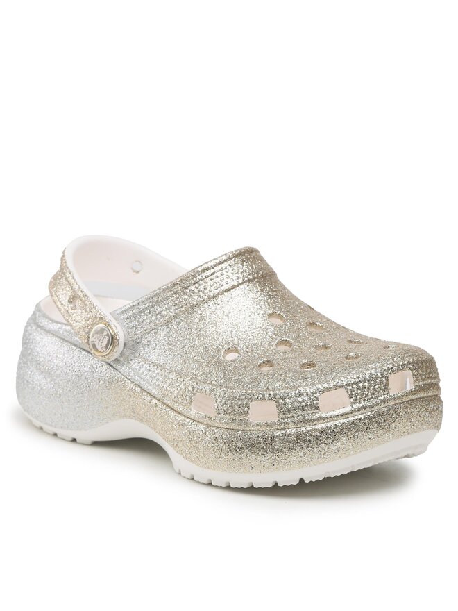 Şlapi Crocs Clscplatform Ombreglitterclogw 207933 Auriu | epantofi.ro