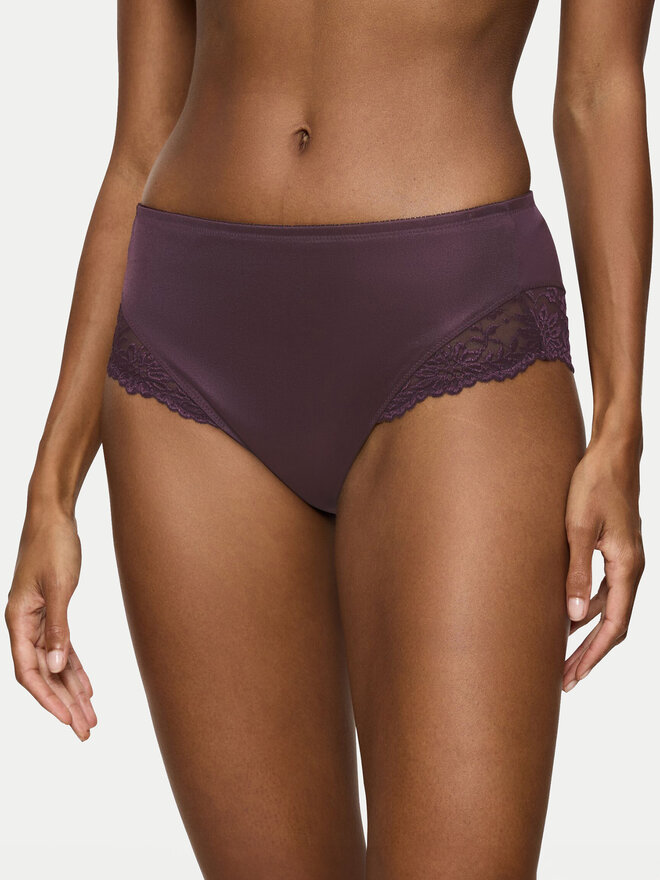 Triumph Triumph Klasične spodnje hlačke z visokim pasom Ladyform Soft Maxi 10210671 Vijolična