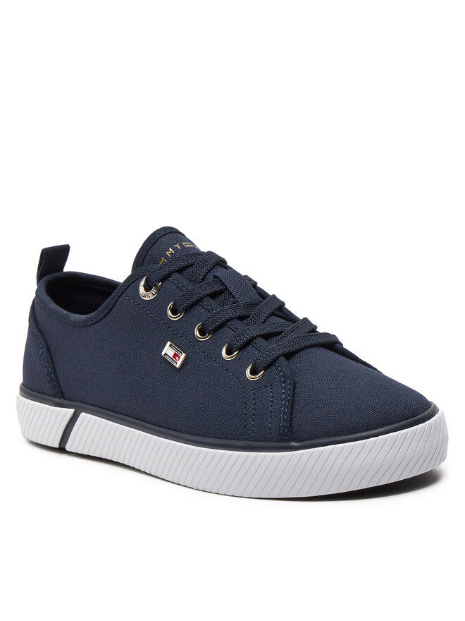 Tommy Hilfiger Tenisky Tommy Hilfiger Vulc Canvas Sneaker FW0FW08063 Tmavomodrá