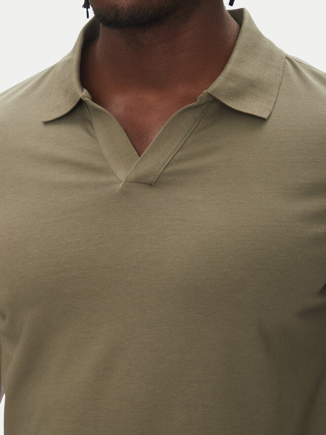 Lindbergh Lindbergh Poloshirt 30-404036 Khakifarben Slim Fit