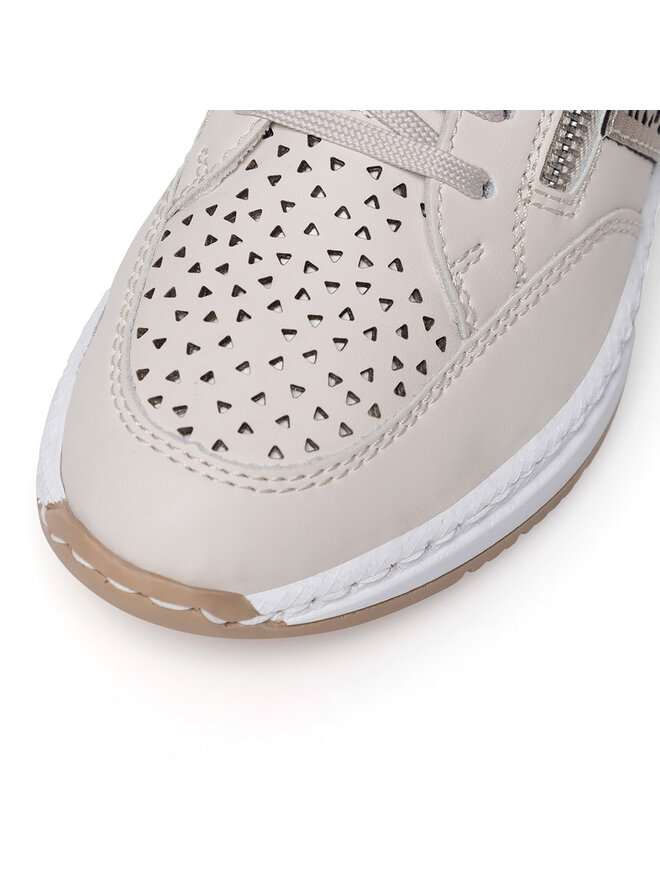 Rieker Sneakersy Rieker N4344-60 Écru