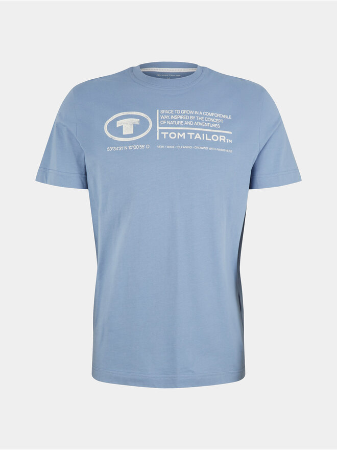 Tom Tailor Tom Tailor T-Shirt 1035611 Himmelblau Regular Fit