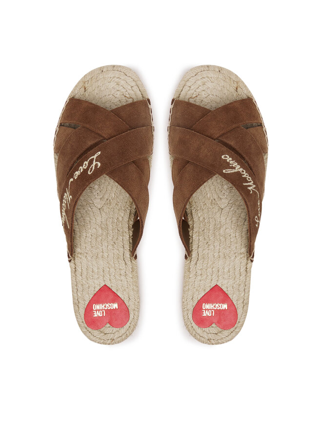 LOVE MOSCHINO Natikači LOVE MOSCHINO JA28362G0MIG0300 Rjava