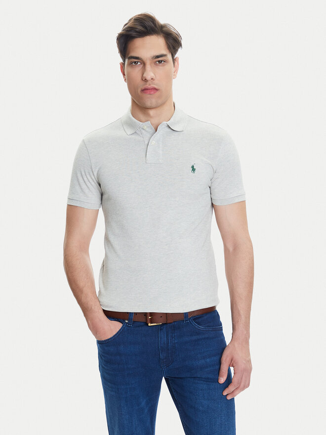 Polo Ralph Lauren Polo Ralph Lauren Поло 710536856463 Сірий Slim Fit