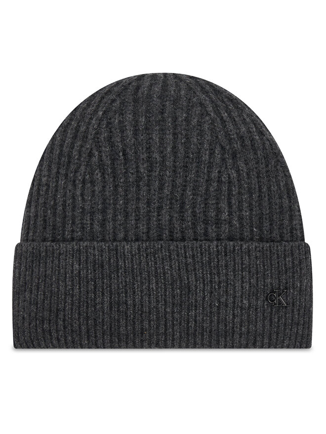 Calvin Klein Mütze Calvin Klein Ck Metal Wool Beanie LV04D8032G Grau