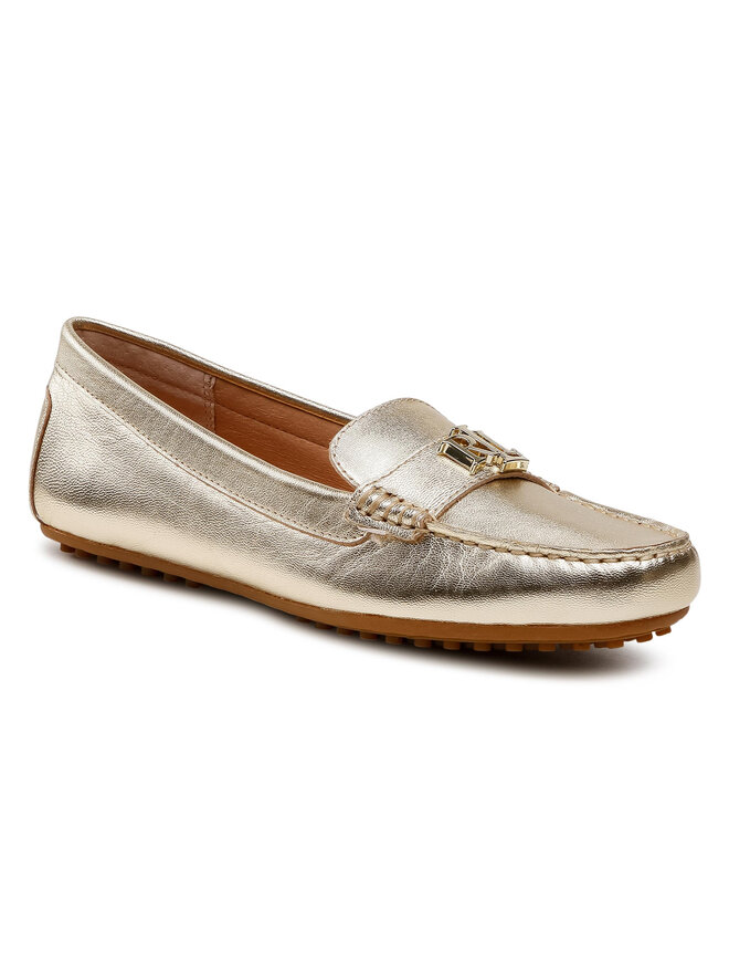 LAUREN RALPH LAUREN Mokasyny Lauren Ralph Lauren Barnsbury 802809341001 Złoty