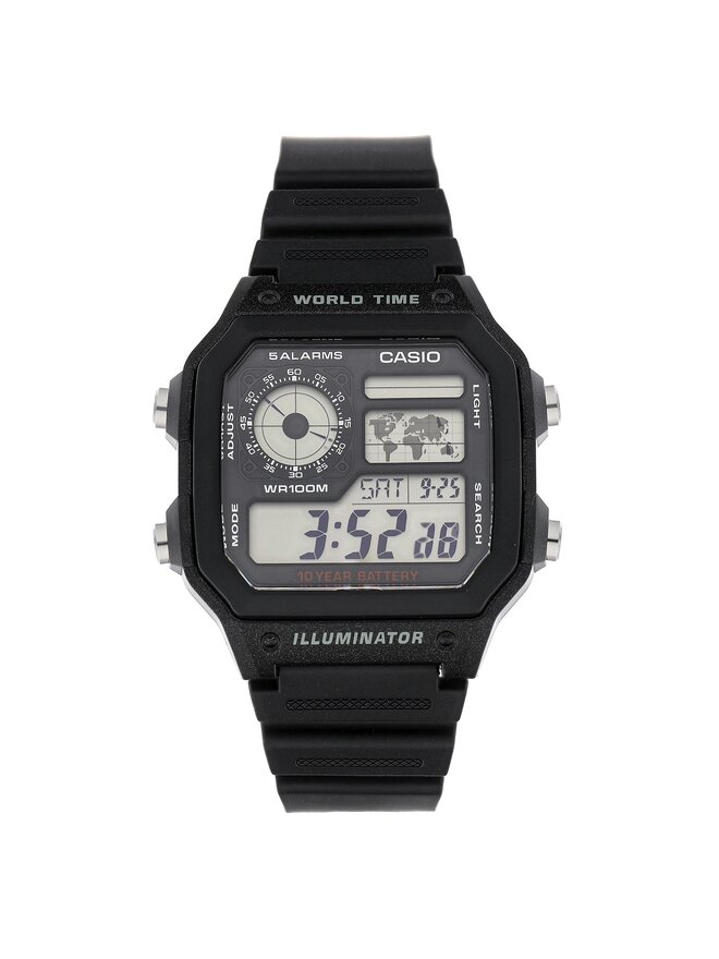 Casio Zegarek Casio AE-1200WH-1AVEF Czarny