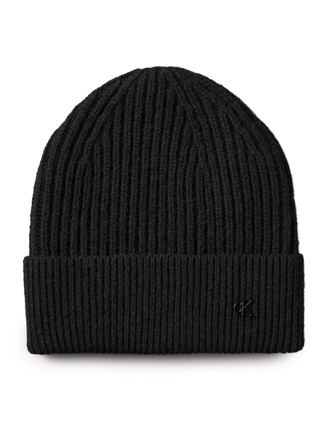 Calvin Klein Czapka Calvin Klein Ck Metal Wool Beanie LV04D8032G Czarny