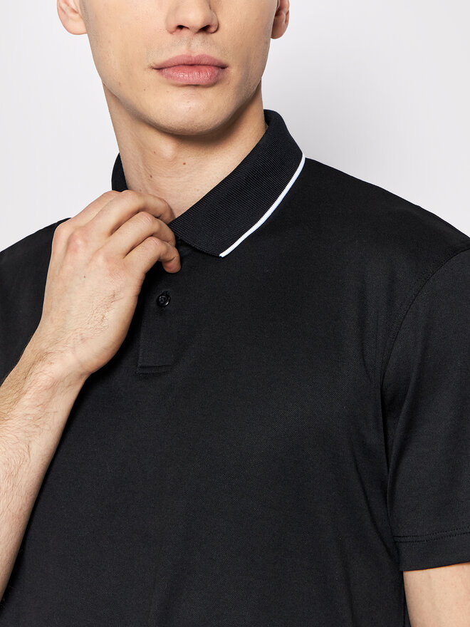 Selected Homme Selected Homme Pólóing Leroy 16082844 Fekete Regular Fit
