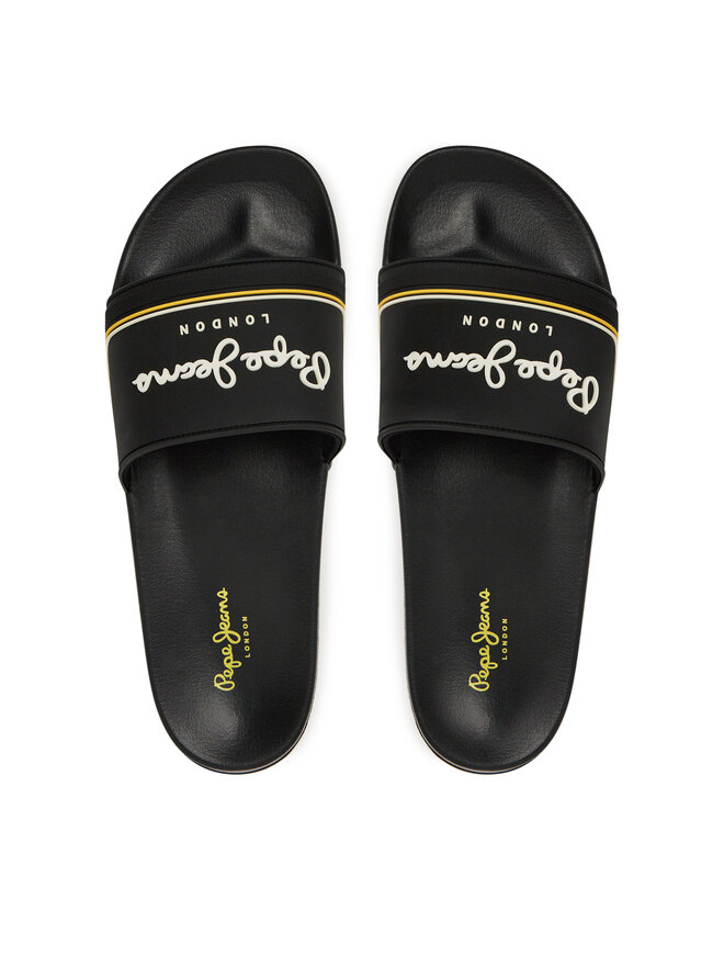 Pepe Jeans Šľapky Pepe Jeans Slider Origin M PMS70160 Čierna