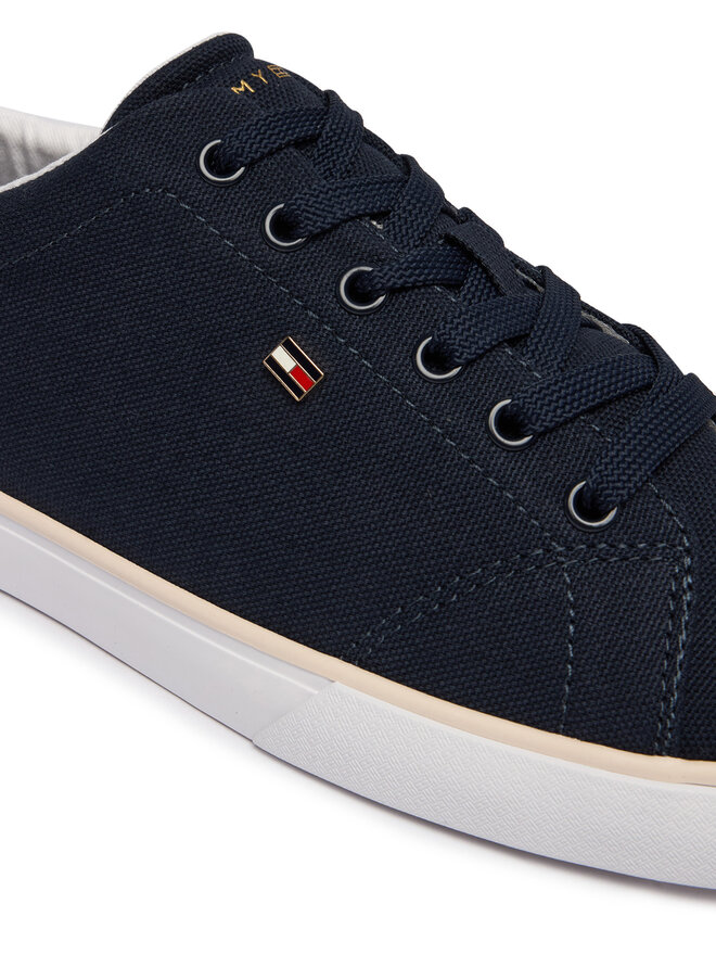 Tommy Hilfiger Sneakers Tommy Hilfiger Th Low Profile Vulc Canvas FW0FW09102 Dunkelblau