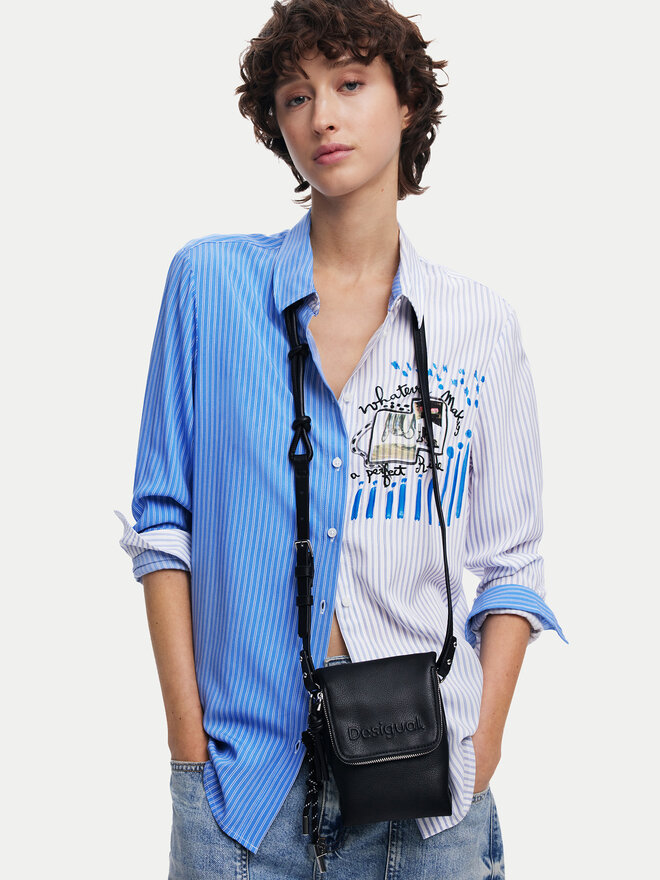 Desigual Torbica za telefon Desigual 25SAYP45 Črna