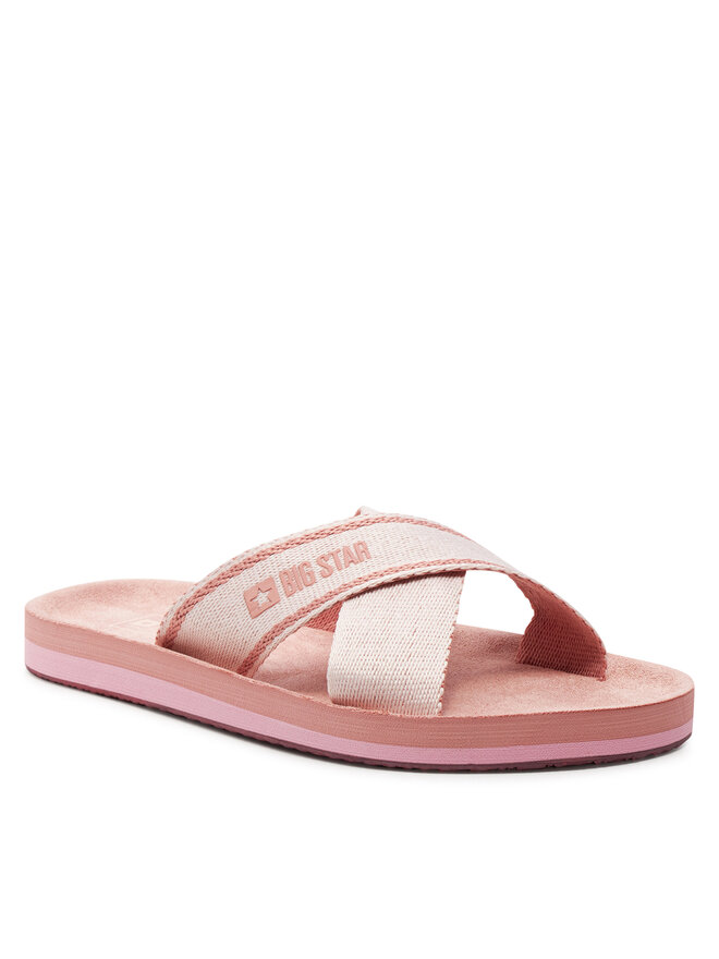 Big Star Shoes Klapki Big Star Shoes NN274A058 Różowy