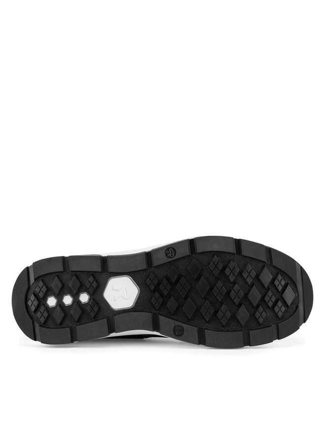 Rieker Revolution Lifestyle Šnurovacia obuv Rieker Revolution Lifestyle U0073-00 Čierna